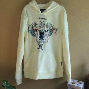 Culture crew Hoodie, Unisex Culture crew hoodie SZ M, color light lemon yellow.